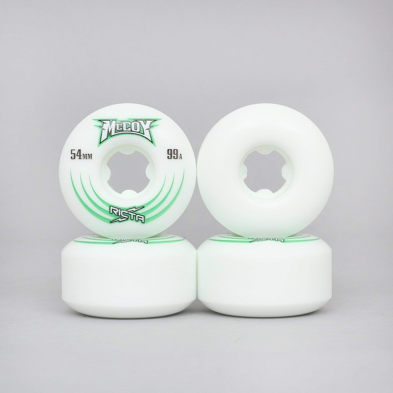 Ricta 54mm 99A Maurio McCoy Skateboard Wheels White / Green