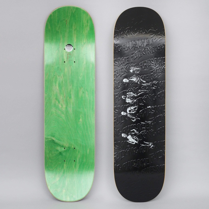 Fucking Awesome 8.38 Four Horseman Slick Skateboard Deck Black