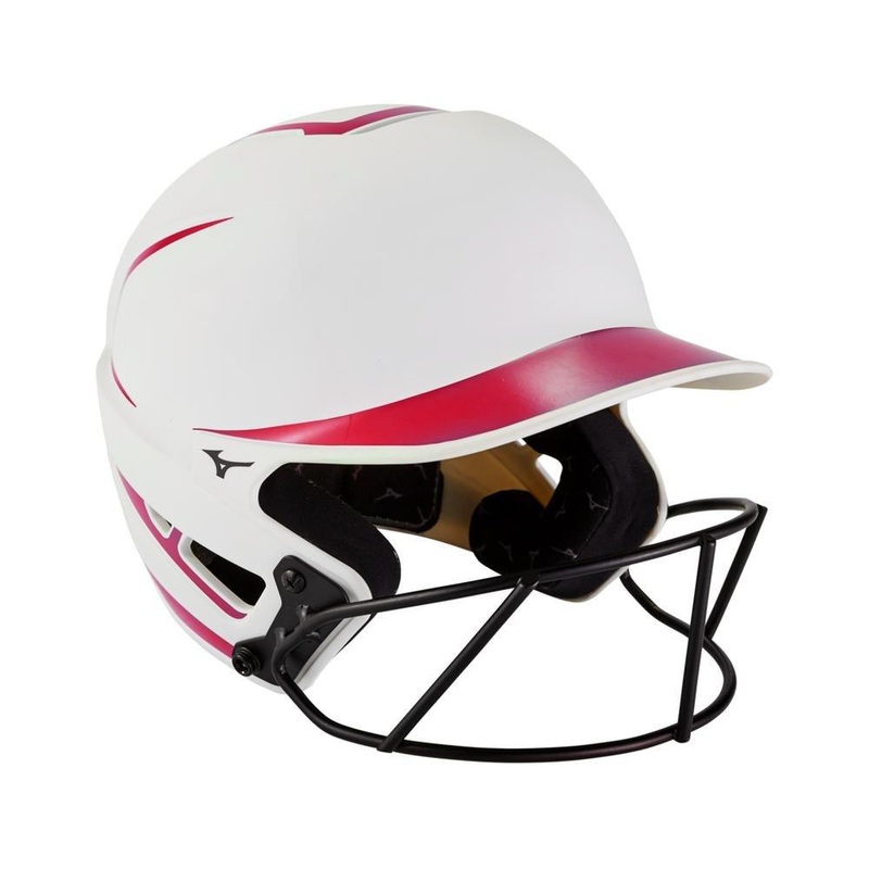 F6 Fastpitch Softball Batting Helmet S/M White/Purple