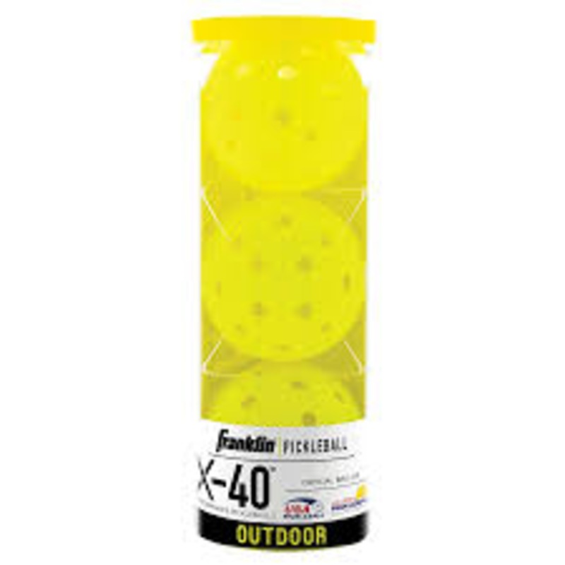 FRANKLIN PICKLEBALL X-40  OPTIC 3 PACK Yellow