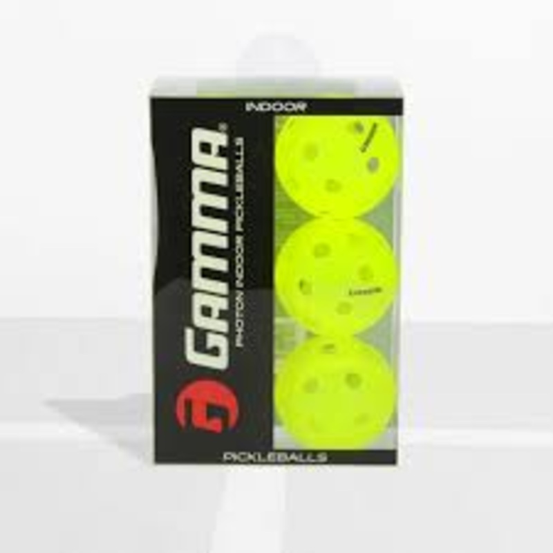 GAMMA PICKLEBALL PHOTON INDOOR 6PK Yellow