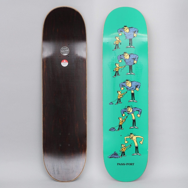 Passport 8.25 W.C.W.B.F? Thread Skateboard Deck Green