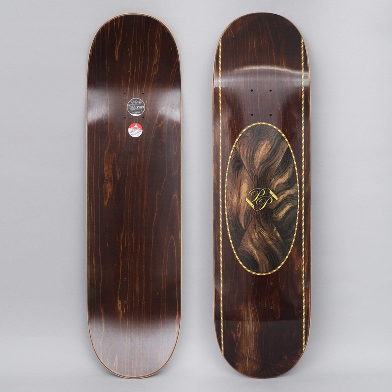 Passport 8.5 Inlay Skateboard Deck Brown