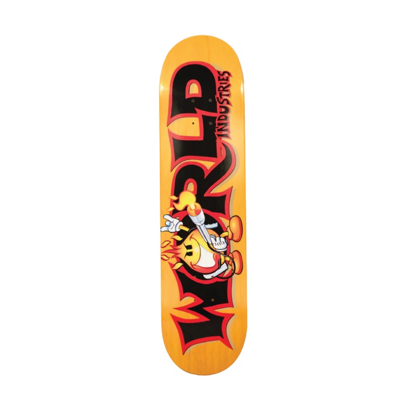World Industries Deck- Fire World – Yellow  8.0