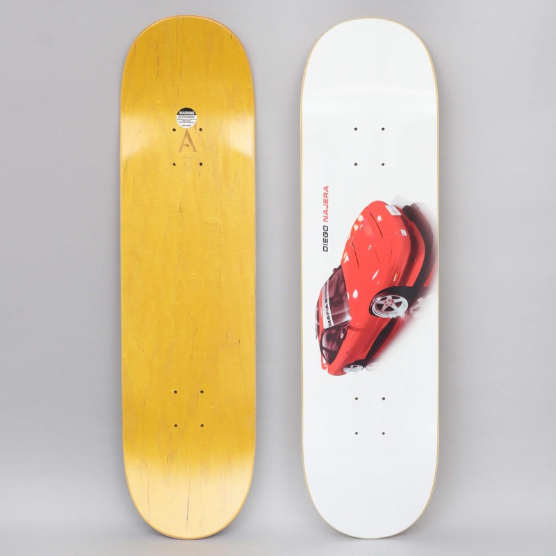 April 8.25 Diego 240 Skateboard Deck White