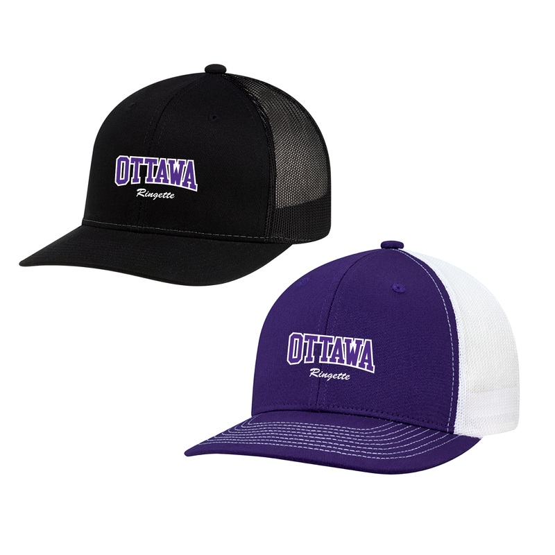 CORA MESH BACK TRUCKER CAP Black ADJUSTABLE BACK