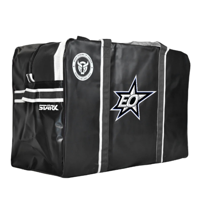 EO STARS EQUIPMENT BAG- TEEN (31L X 18H X 15W) WITH EMBROIDERED STARS LOGO Black MEDIUM