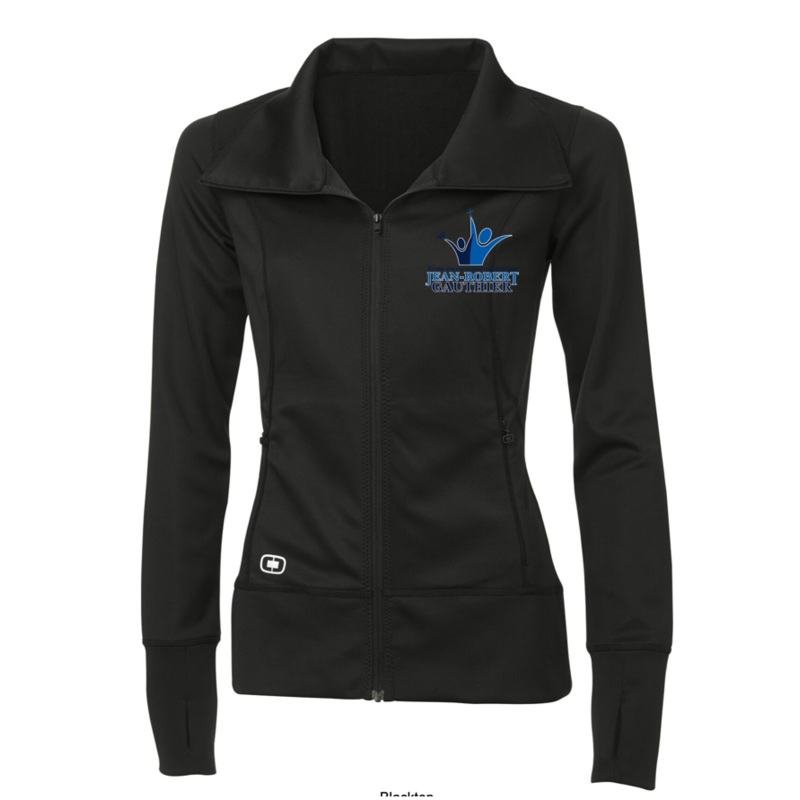 JEAN-ROBERT GAUTHIER OGIO LADIES FULL ZIP POLY JACKET Black WXS