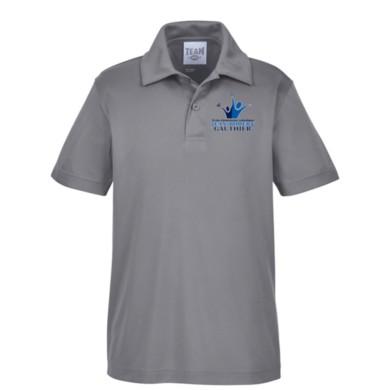 JEAN-ROBERT GAUTHIER PERFORMANCE YOUTH POLO Gray YS