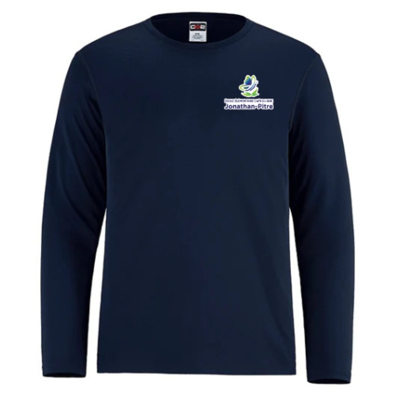 JOHNATHAN-PITRE SHORE DRYFIT LONG SLEEVE SHIRT Navy YXS
