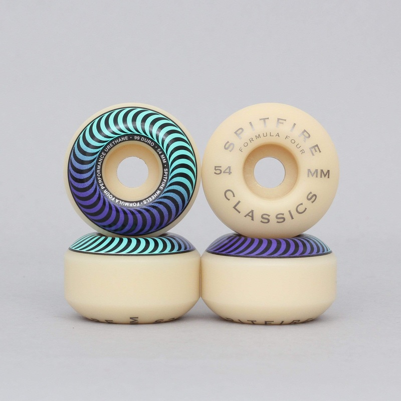 Spitfire 54mm 99DU Formula Four Classic Fader Wheels Natural