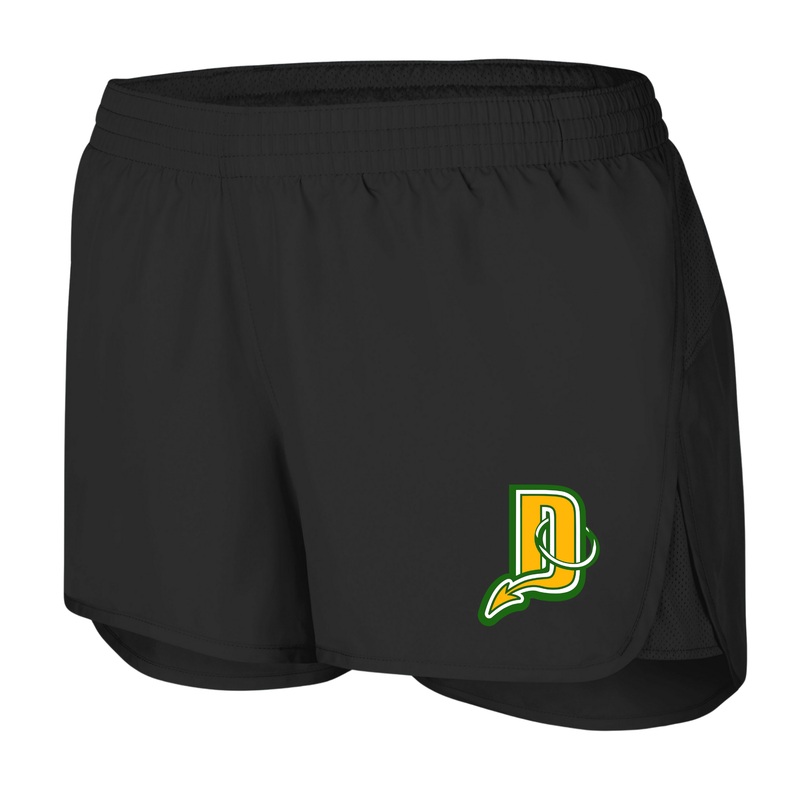 GCRA DEVILS LADIES WAYFARER SHORTS WITH PRESS ON LOGO Black S