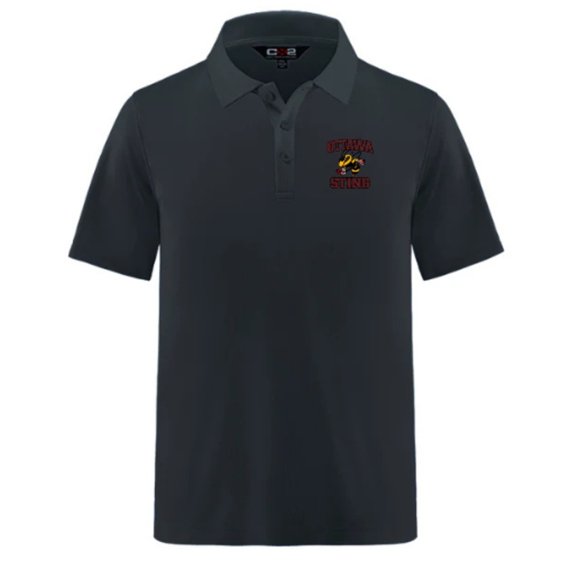 OTTAWA STING COAL HARBOUR POLO SHIRT YOUTH Black YXS
