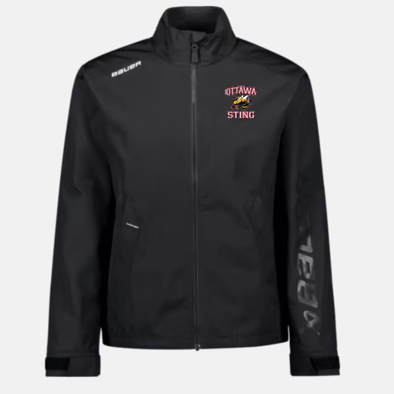 OTTAWA STING HOCKEY BAUER LIGHTWEIGHT JACKET Black YXXS