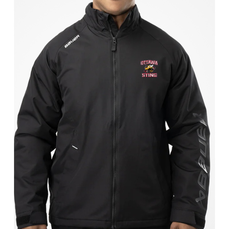 OTTAWA STING HOCKEY BAUER MIDWEIGHT JACKET Black YXXS