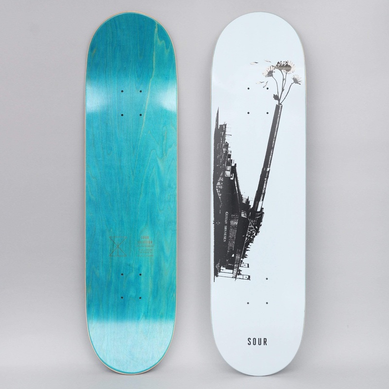 Sour 8.25 Gustav Love Gun Skateboard Deck White
