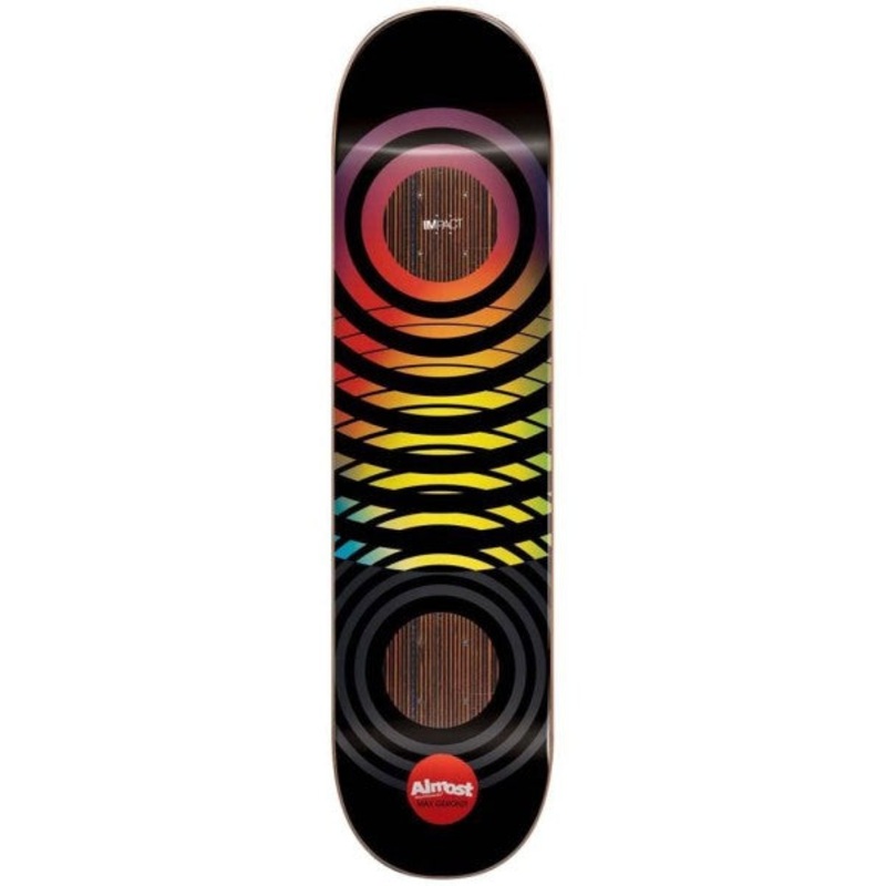 Almost Max Black Blur Impact Skateboard Deck – 8.0″