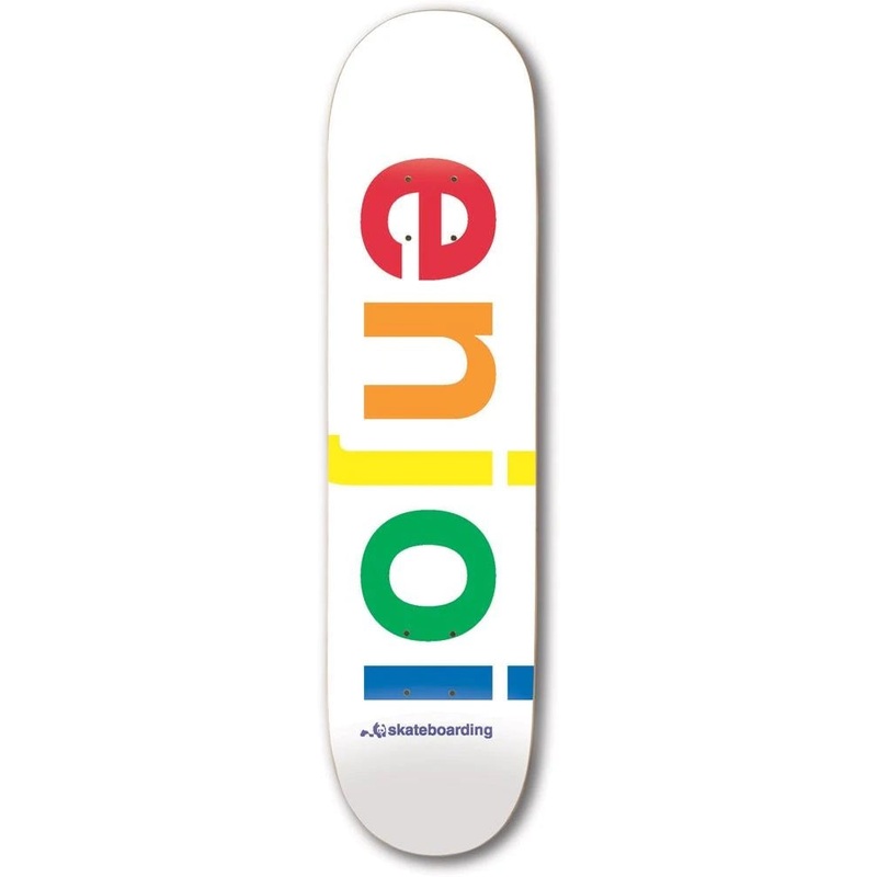 Enjoi Spectrum R7 White Skateboard Deck – 8.25″