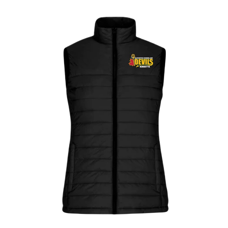 GCRA DEVILS CX2 FARO LADIES PUFFY VEST Black WXS