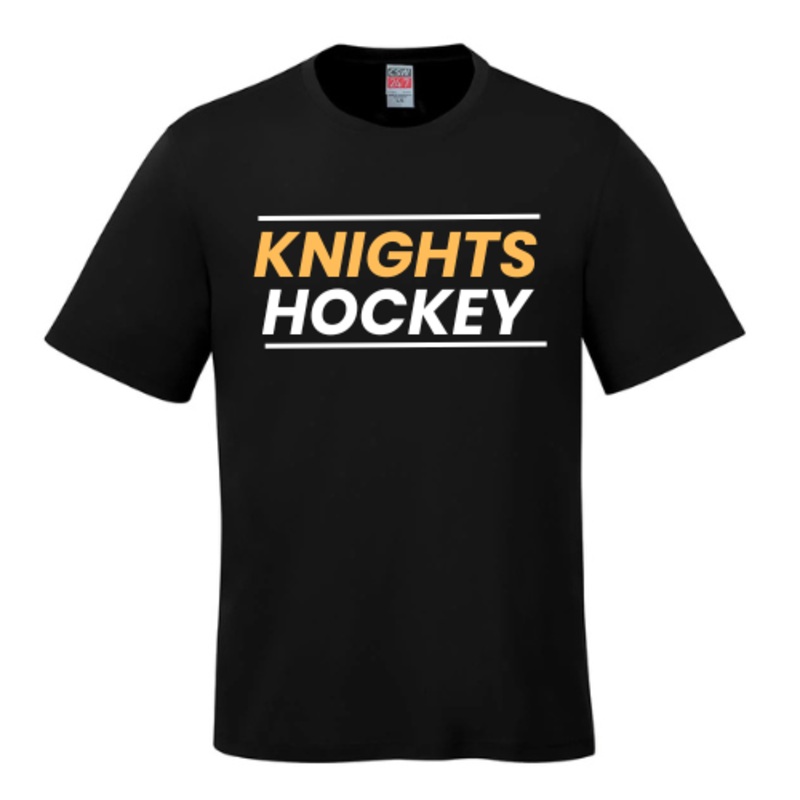 GOLDEN KNIGHTS PARKOUR TSHIRT WITH HEAT PRESS Black YXS