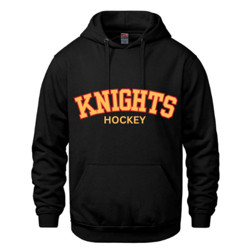 GOLDEN KNIGHTS VAULT HOODIE WITH FULL FRONT APPLIQU Black YXS