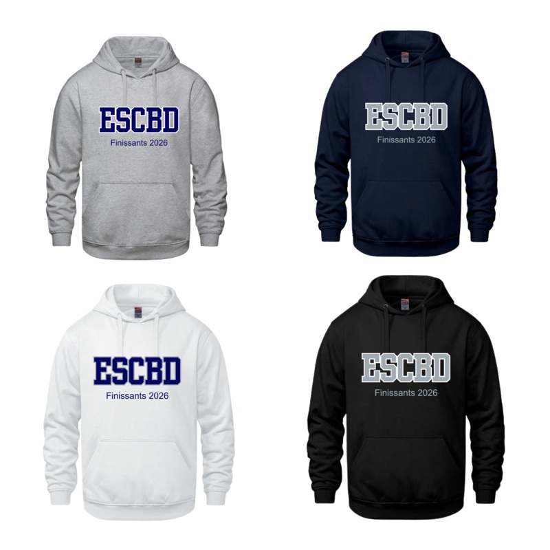 HOODIE CX2 VAULT COTON ADULTE AVEC ESCBD FINISSANTS 2026 BROD Grey YXL