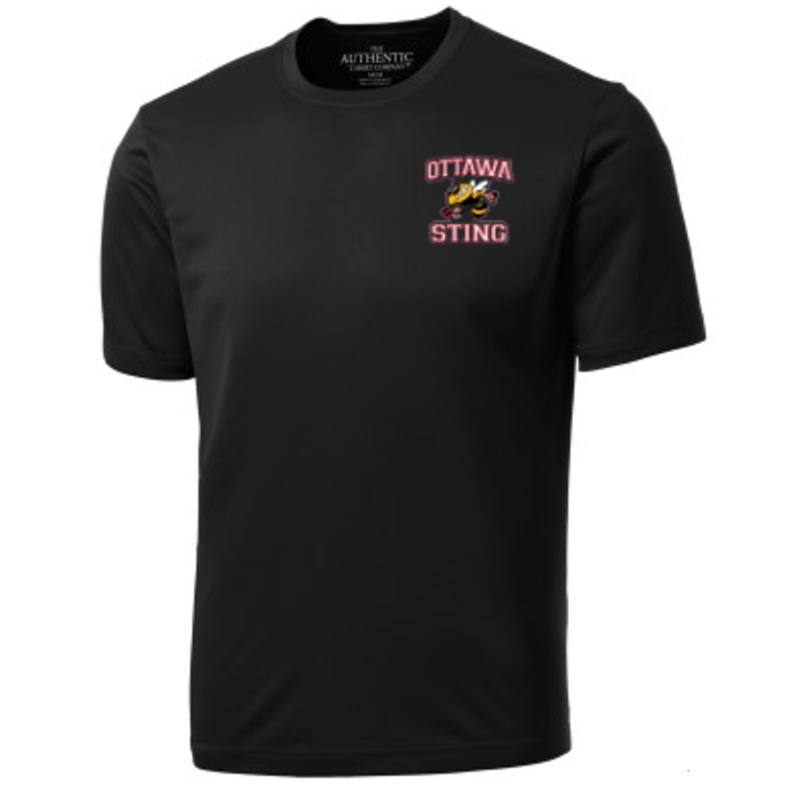 OTTAWA STING HOCKEY COAST SHORT SLEEVE TEE Black YXS