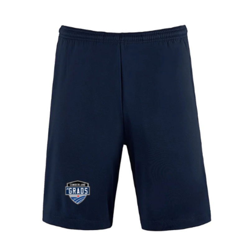 CUMBERLAND JR GRADS WAVE ATHLETIC SHORTS Navy YXS