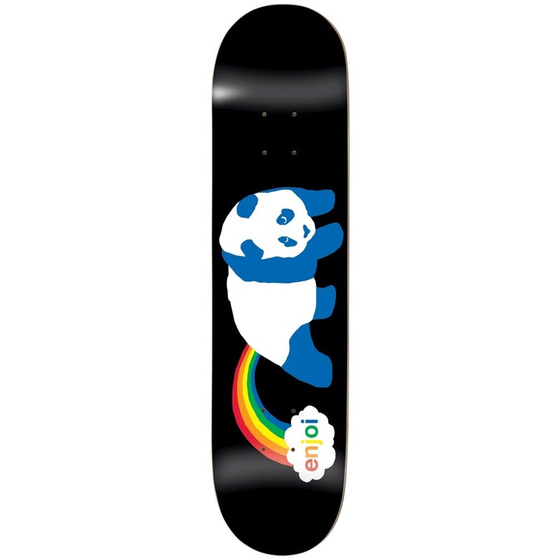 Enjoi Rainbow Fart HYB Black Skateboard Deck – 7.75″