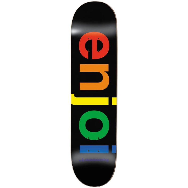 Enjoi Spectrum R7 Black Skateboard Deck – 8.0″
