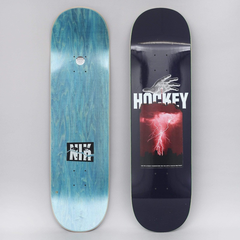 Hockey 8.5 Stain Side Two Skateboard Deck Navy