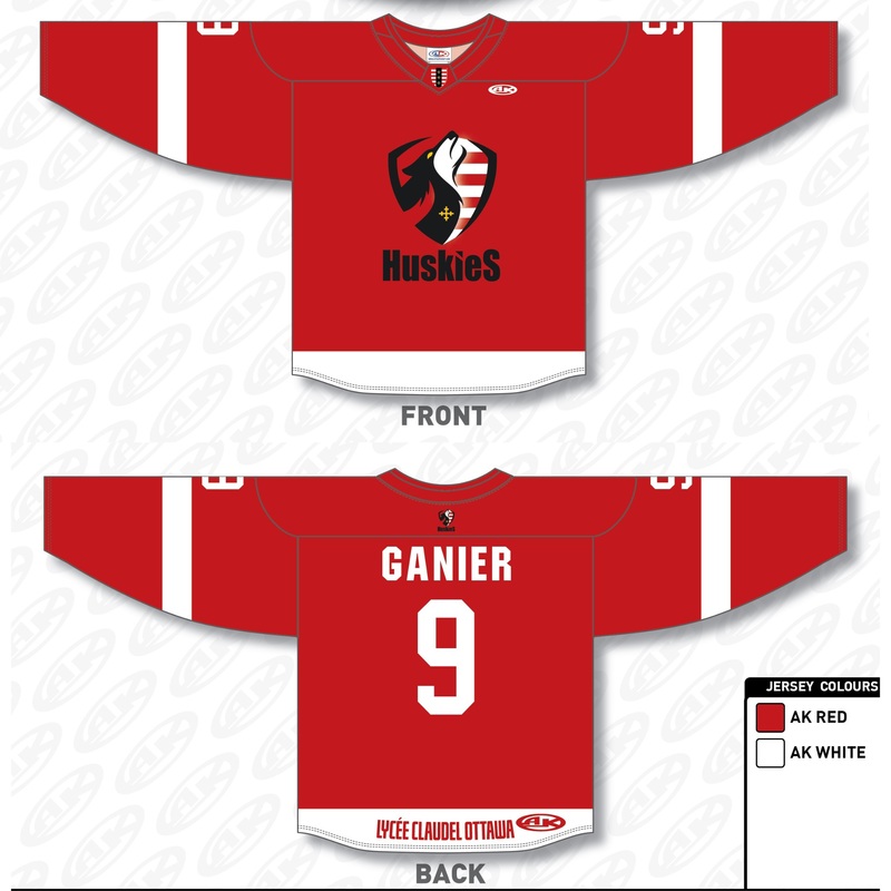 LYCE CLAUDEL JERSEY DE HOCKEY ROUGE YS