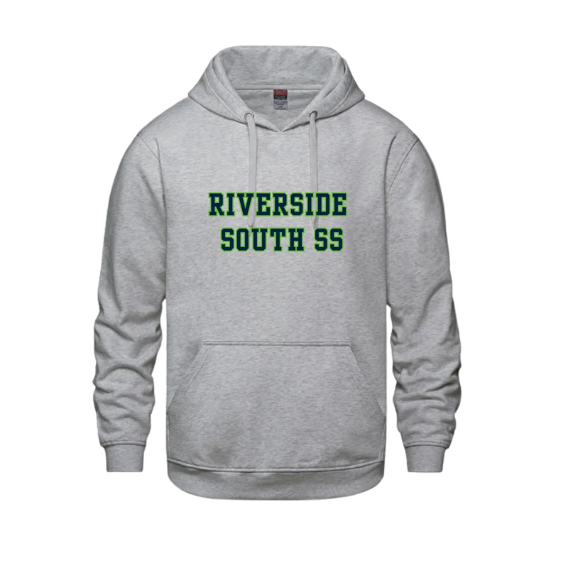 RIVERSIDE SOUTH VAULT HOODIE WITH TWILL APPLIQUE “RIVERSIDE SOUTH SS” GREEN Gray AXS