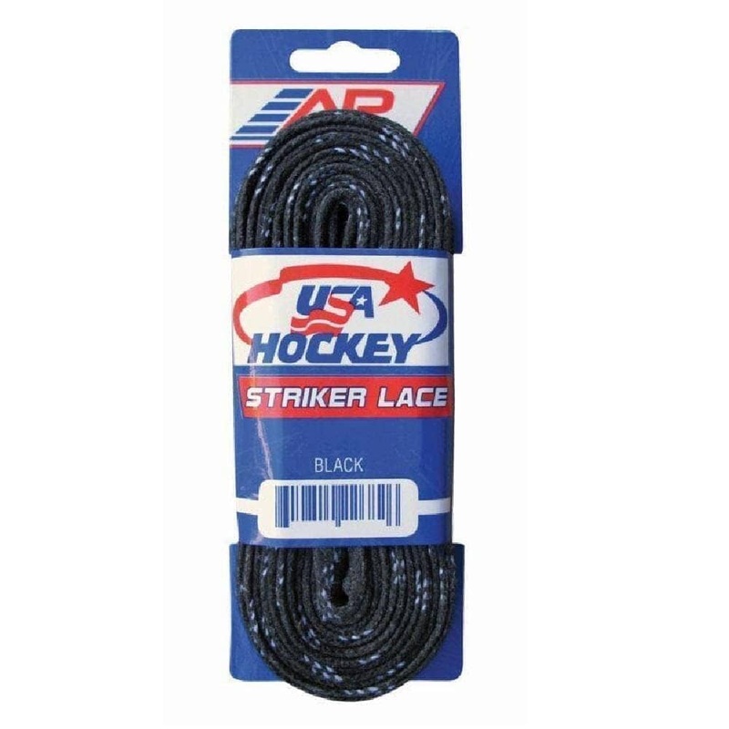 A&R USA Hockey Non-Waxed Laces Black 72″
