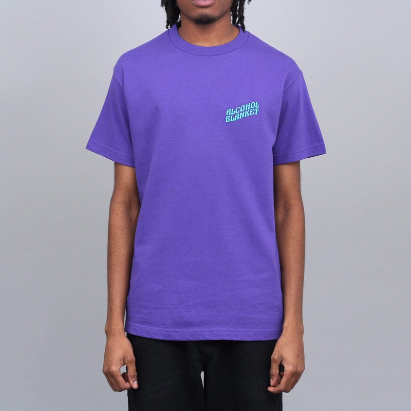 Alcohol Blanket Logo T-Shirt Purple Small