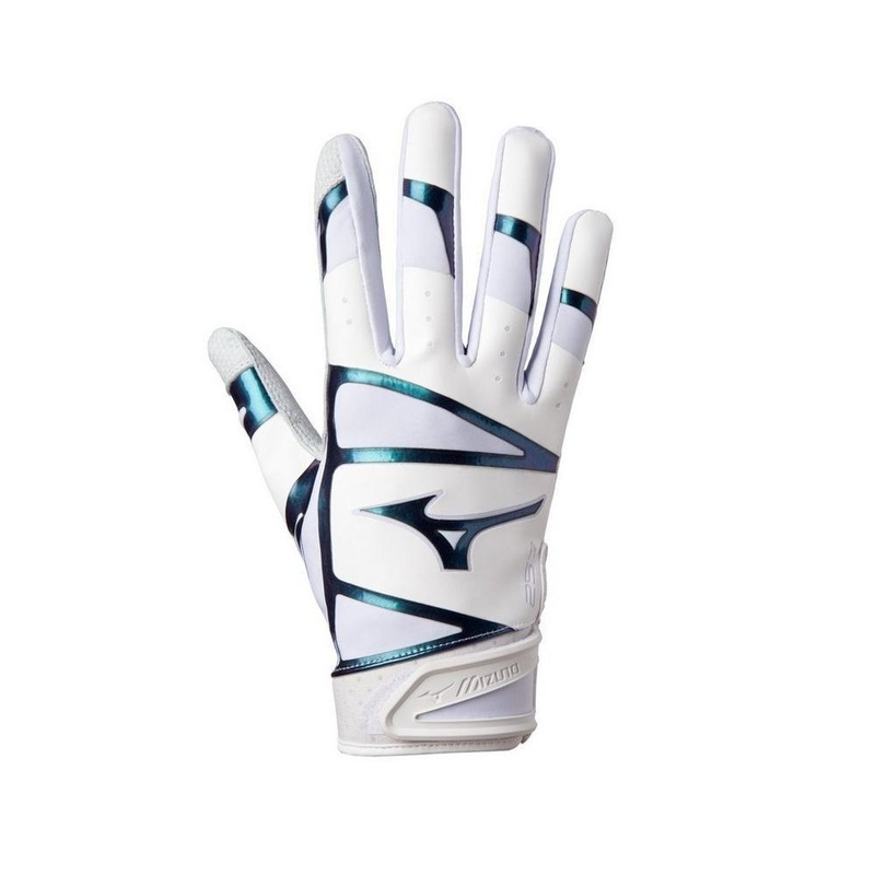 F-257 Women’s Softball Batting Glove XS White/Iridescent