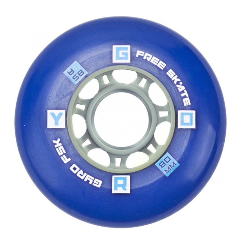 Gyro F2R Inline Skates Wheels – Blue Set of 4 72mm