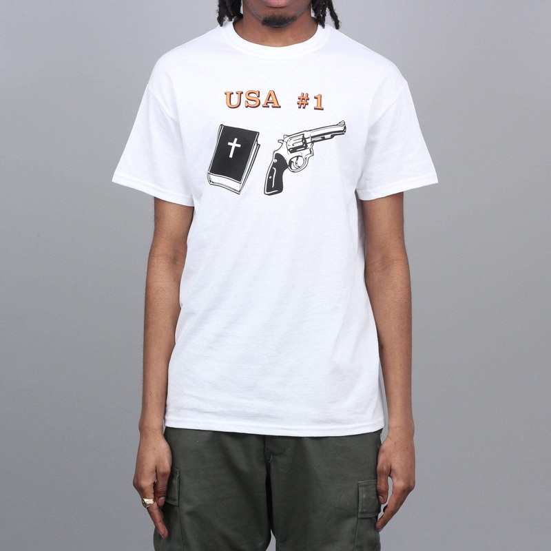 Dear Skating USA #1 T-Shirt White Small