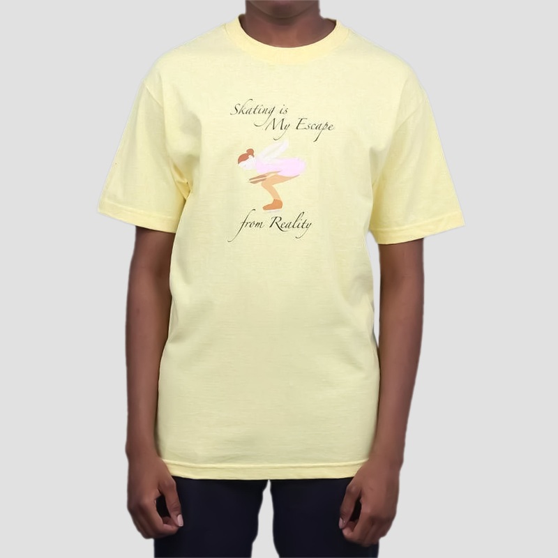 Dime Skate & Destroy T-Shirt Yellow Small