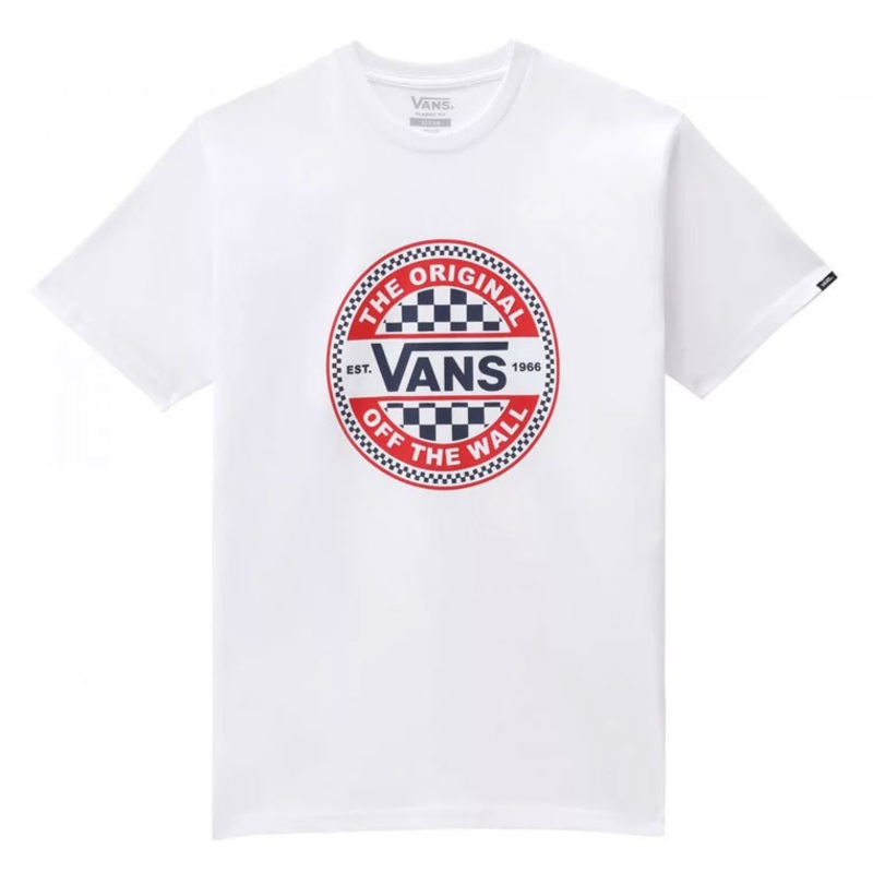 Vans Circle Checker T-Shirt – White XS