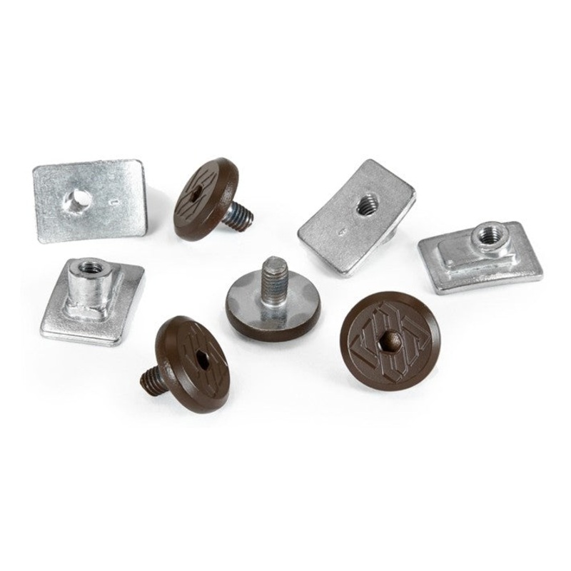 Aeon cuff bolts set brown 4-pack S