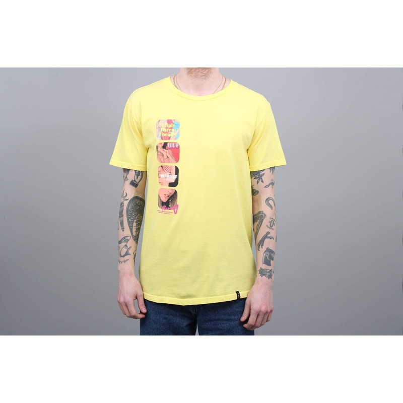 HUF Channel J T-Shirt Aurora Yellow Small