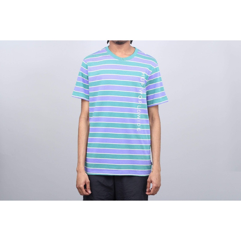 HUF Lexington Knit T-Shirt Blue Iris Small