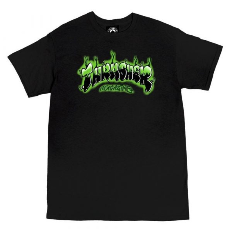 Thrasher Airbrush T-Shirt – Black S
