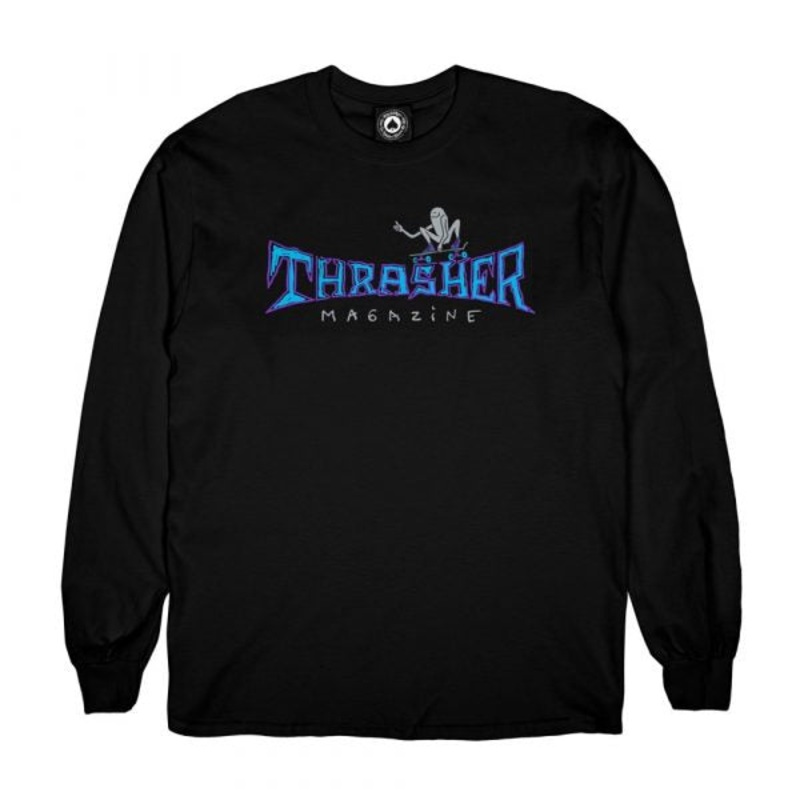 Thrasher Gonz Thumbs Up Long Sleeve T-Shirt – Black S