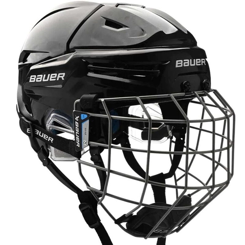 Bauer Re-Akt 65 Hockey Helmet Combo Senior S Black