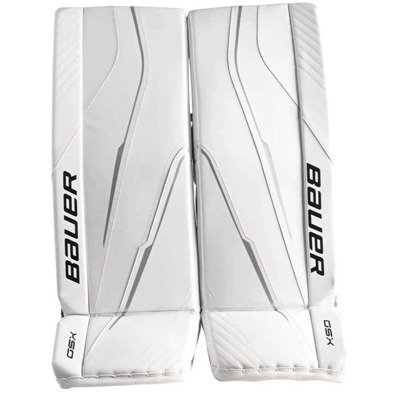 Bauer S23 GSX Goalie Leg Pads Junior S White