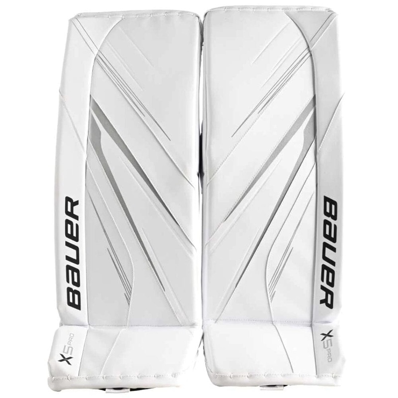 Bauer Vapor X5 Pro Goalie Leg Pads Intermediate S White
