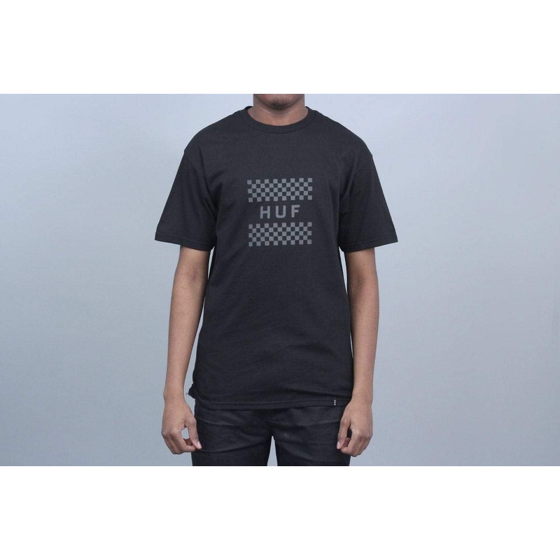 HUF Blackout Check Box T-Shirt Black Large