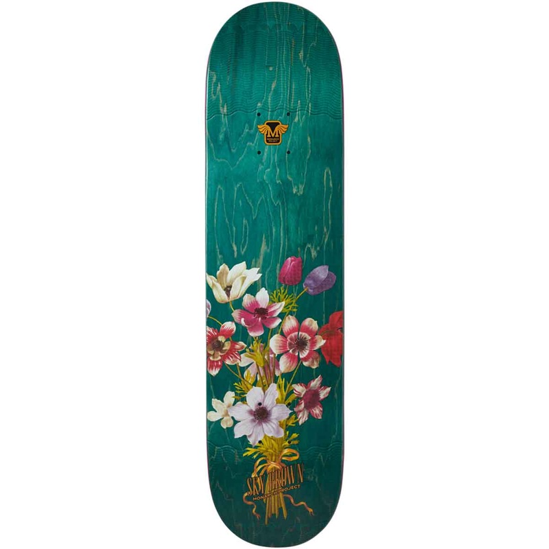 Monarch Sky Brown Botanical Teal R7 Deck – 7.75″